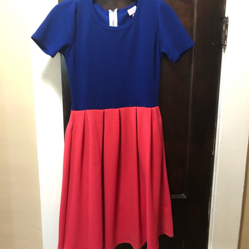 Lula Roe royal blue dress